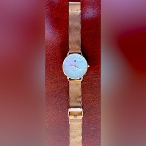 MVMT rose gold with Opal face
